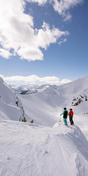 Skiing at Kicking Horse Mountain Resort, Golden BC